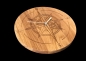 Preview: Wanduhr "Kompass von Goertz" aus Eichenholz